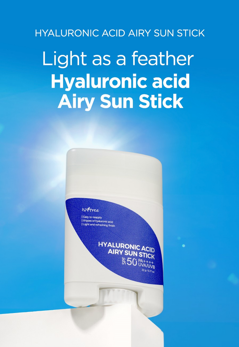 Isntree Hyaluronic Acid Airy Sun Stick 22g. Αντηλιακό Stick με υαλουρονικό οξύ της Isntree 22γρ.