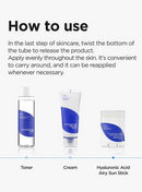 Isntree Hyaluronic Acid Airy Sun Stick 22g. Sunscreen Stick with hyaluronic acid from Isntree 22g.